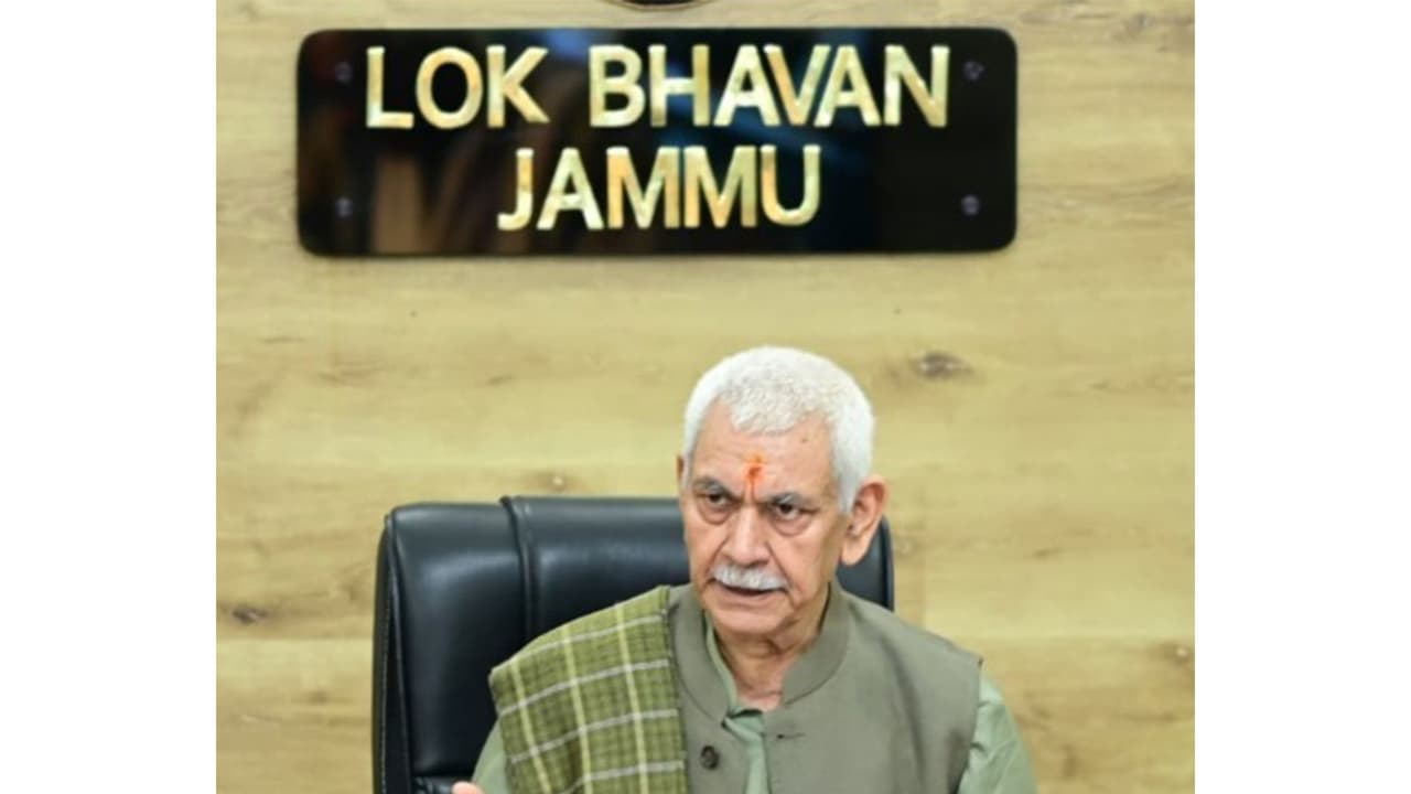 J K LG VK Saxena (Photo/X@OfficeOfLGJandK) J K LG VK Saxena (Photo/X@OfficeOfLGJandK)