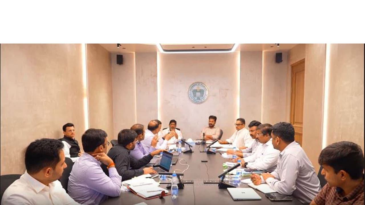 Telangana Chief Minister A Revanth Reddy and Deputy CM Mallu Bhatti Vikramarka at a review meeting on the energy sector in Hyderabad on Wednesday (Photo/ANI) Telangana Chief Minister A Revanth Reddy and Deputy CM Mallu Bhatti Vikramarka at a review meeting on the energy sector in Hyderabad on Wednesday (Photo/ANI)