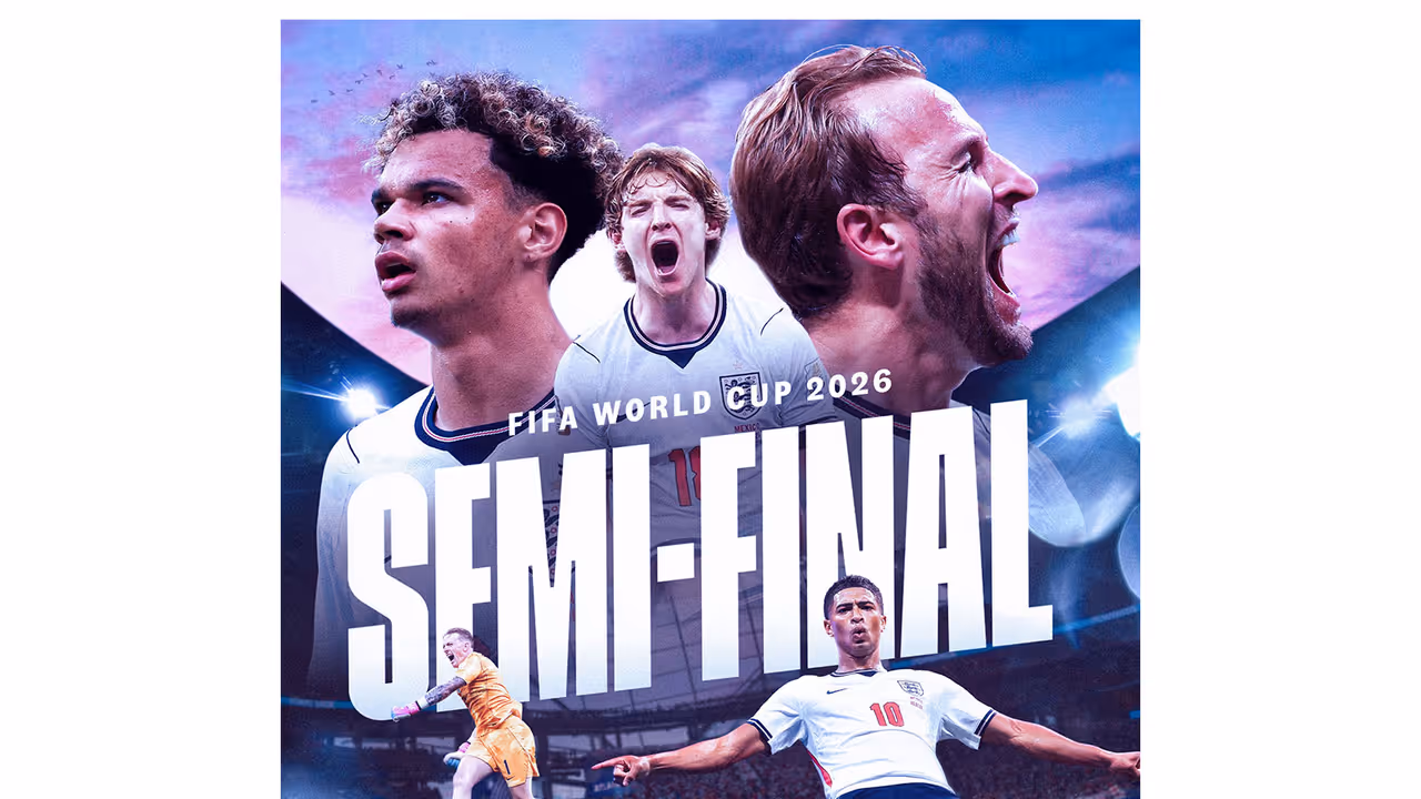 England reach semifinals after defeating Norway 2 1 in FIFA World Cup 2026 QF. (Photo: X/@England) England reach semifinals after defeating Norway 2 1 in FIFA World Cup 2026 QF. (Photo: X/@England)