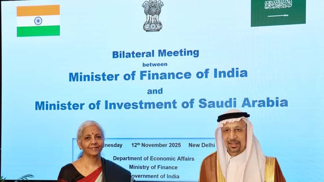 Union Finance Minister Nirmala Sitharaman met Khalid Al Falih, Minister of Investment of Saudi Arabia (Photo/@FinMinIndia) Union Finance Minister Nirmala Sitharaman met Khalid Al Falih, Minister of Investment of Saudi Arabia (Photo/@FinMinIndia)