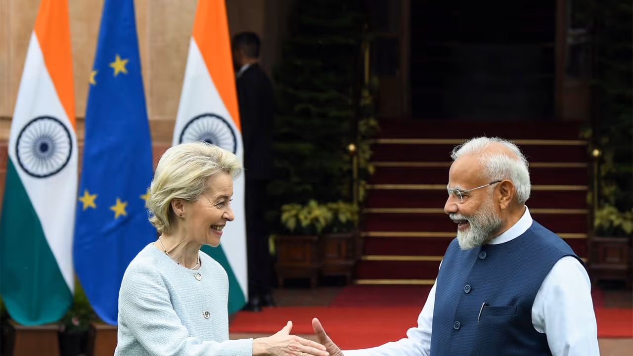 PM Modi with EU President Ursula von der Leyen (File Photo/ ANI) PM Modi with EU President Ursula von der Leyen (File Photo/ ANI)