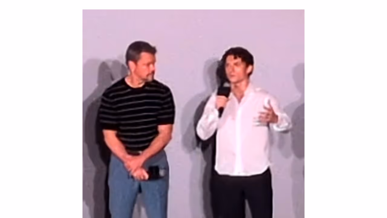 Tom Holland with Matt Damon (Photo/ANI) Tom Holland with Matt Damon (Photo/ANI)