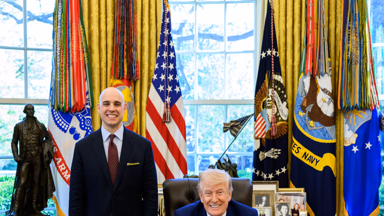 US President Donald Trump with James Blair, US White House Deputy Chief of Staff (Photo: Truth Social@realDonaldTrump) US President Donald Trump with James Blair, US White House Deputy Chief of Staff (Photo: Truth Social@realDonaldTrump)