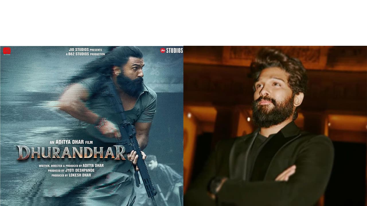 Dhurandhar poster (Photo/Instagram@officialjiostudios) and Allu Arjun (Photo/Instagram/@Alluarjunonline)