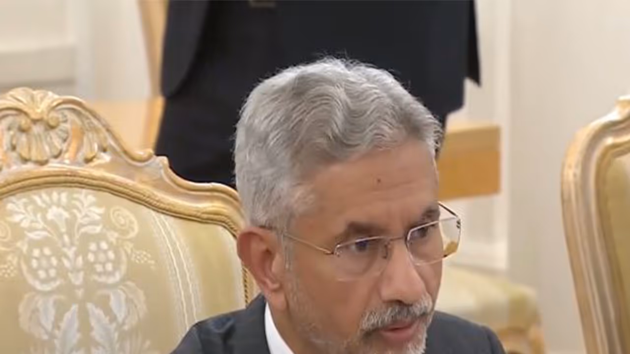 EAM Jaishankar making remarks during meeting with Russian Foreign Minister (Photo/X@MEAIndia)