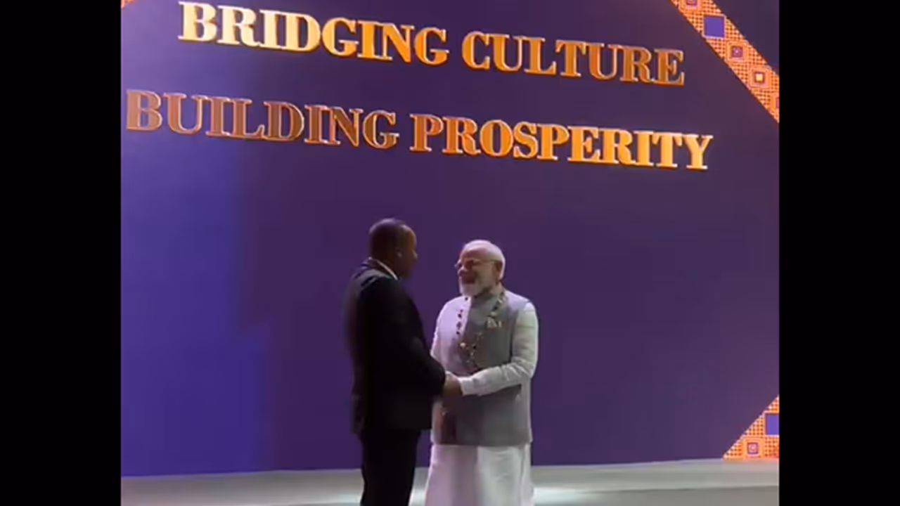 PM Modi being conferred The Great Honor Nishan of Ethiopia (Photo/ANI) PM Modi being conferred The Great Honor Nishan of Ethiopia (Photo/ANI)