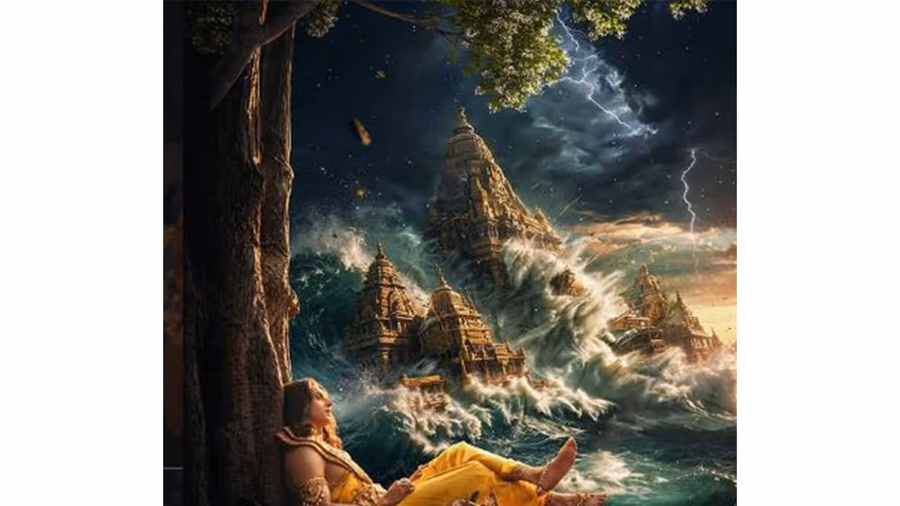 Poster of Krishnavataram (Image source: Instagram@creativelandstudios) Poster of Krishnavataram (Image source: Instagram@creativelandstudios)