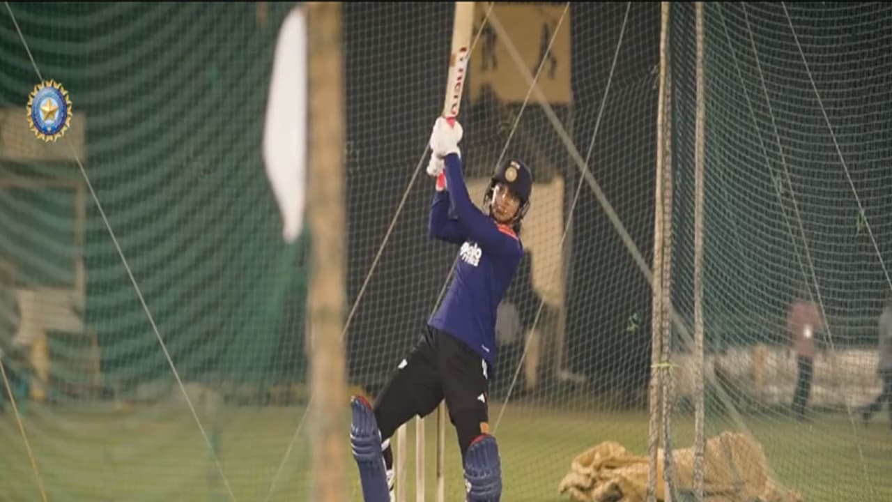 Smriti Mandhana in action. (Photo: @indiancricketteam Instagram) Smriti Mandhana in action. (Photo: @indiancricketteam Instagram)