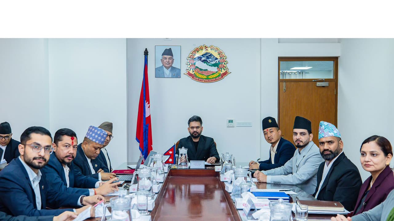 The meeting of the Council of Ministers held at the Office of the Prime Minister in Kathmandu (Photo/NepalPMO) The meeting of the Council of Ministers held at the Office of the Prime Minister in Kathmandu (Photo/NepalPMO)
