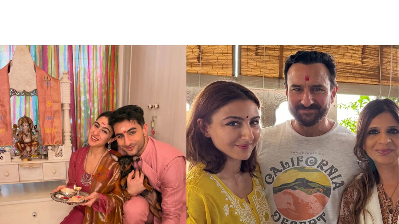 Sara Ali Khan, Ibrahim Ali Khan, Soha Ali Khan, Saif Ali Khan, Saba Pataudi (Photo/Instagram/ @saraalikhan95, sakpataudi) Sara Ali Khan, Ibrahim Ali Khan, Soha Ali Khan, Saif Ali Khan, Saba Pataudi (Photo/Instagram/ @saraalikhan95, sakpataudi)
