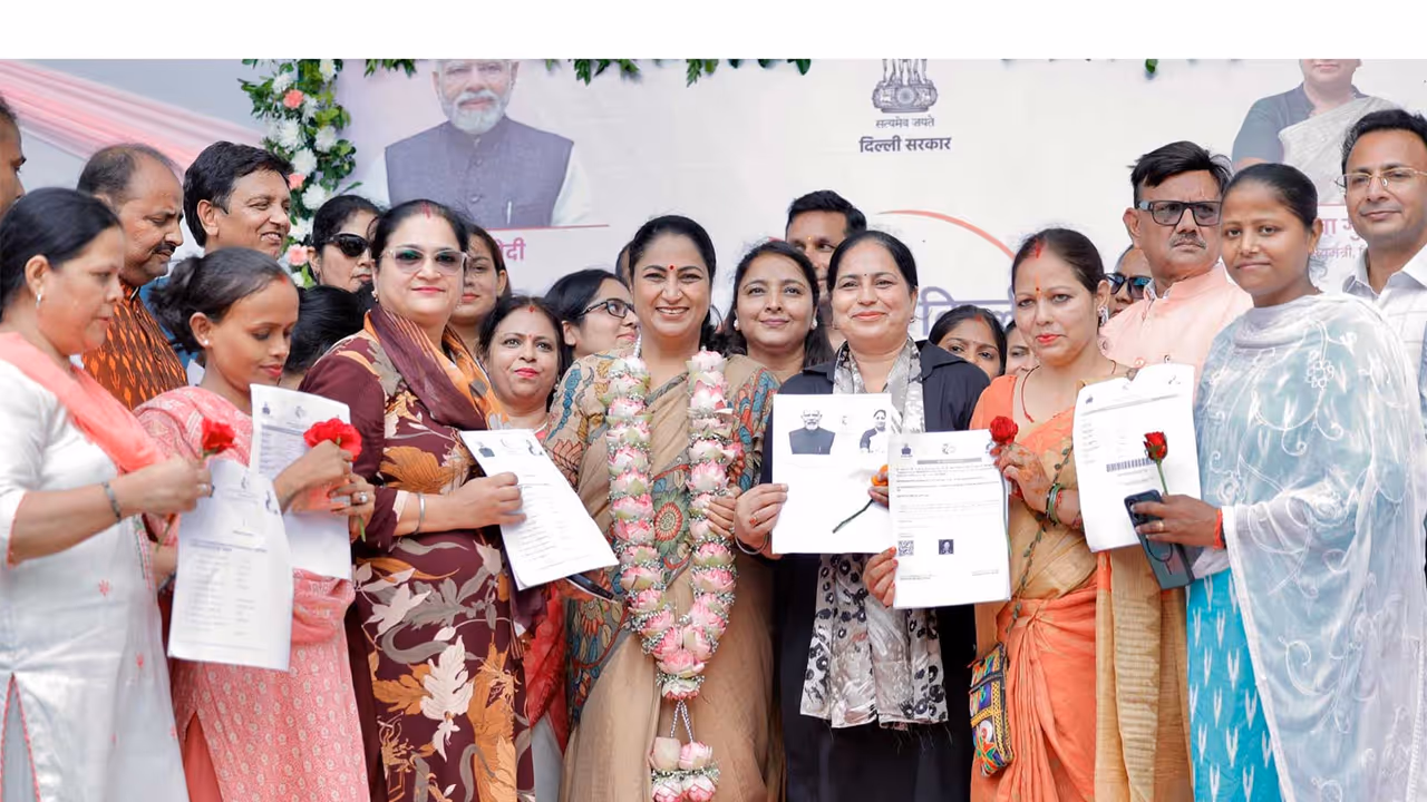 Delhi Chief Minister Rekha Gupta at an event. (Photo/@gupta_rekha) Delhi Chief Minister Rekha Gupta at an event. (Photo/@gupta_rekha)