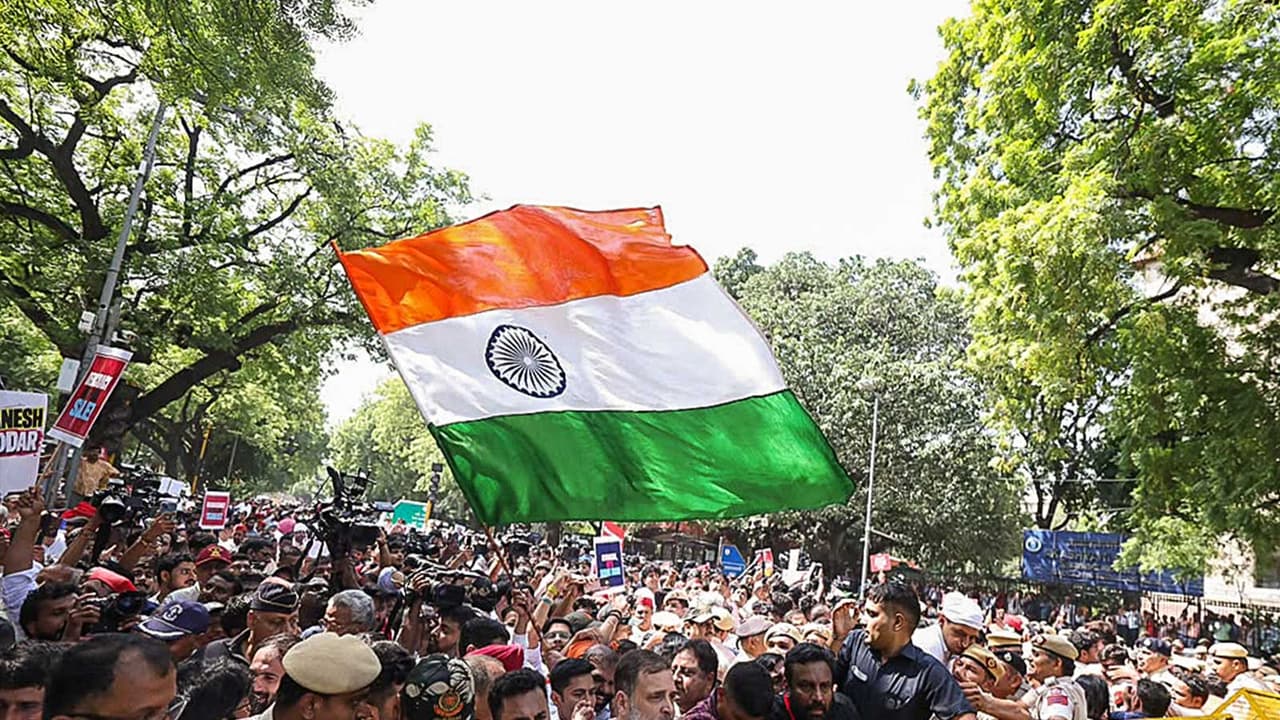 INDIA Bloc protest (FilePhoto/ANI) INDIA Bloc protest (FilePhoto/ANI)