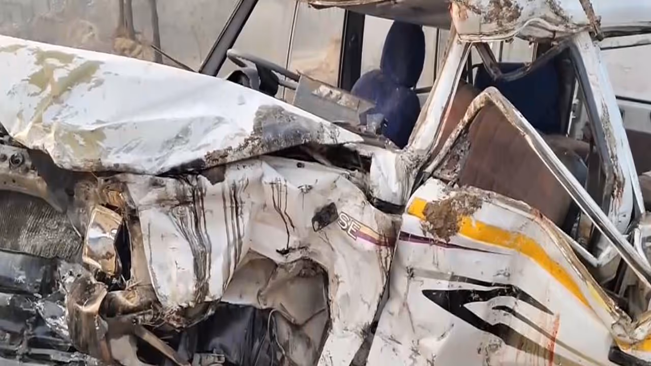 Visual of the crashed four wheeler (Photo/ANI) Visual of the crashed four wheeler (Photo/ANI)