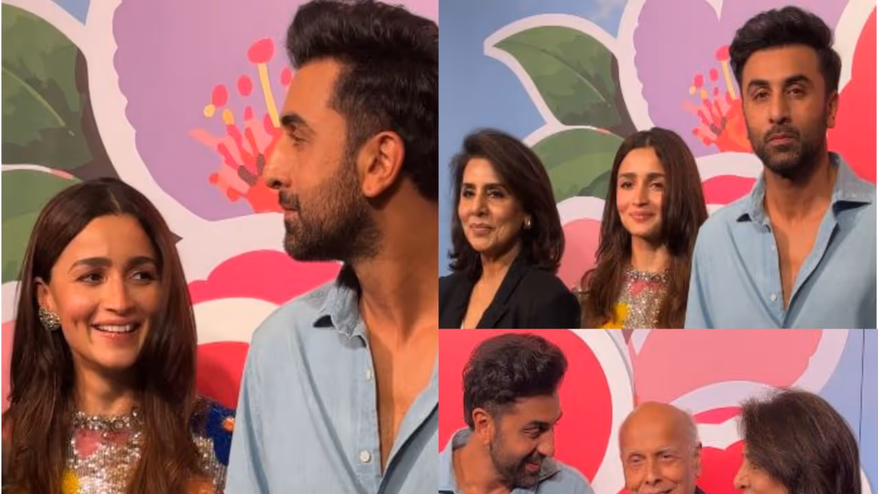 Alia Bhatt, Ranbir Kapoor attend 'Don't Be Shy' screening with family (Photo/ANI) Alia Bhatt, Ranbir Kapoor attend 'Don't Be Shy' screening with family (Photo/ANI)