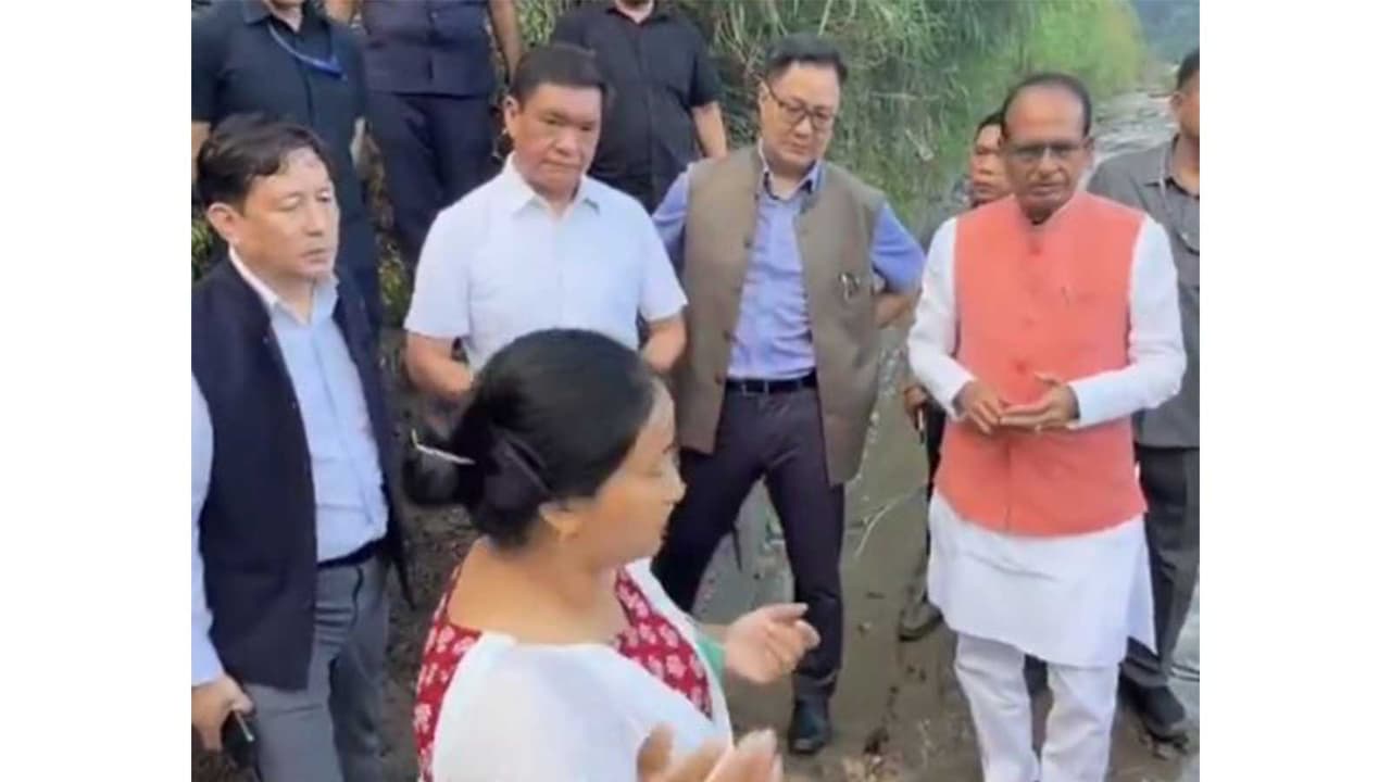 Union Ministers Kiren Rijiju, Shivraj Singh and Arunachal CM Pema Khandu during visit to flood areas (Photo/X @KirenRijiju) Union Ministers Kiren Rijiju, Shivraj Singh and Arunachal CM Pema Khandu during visit to flood areas (Photo/X @KirenRijiju)