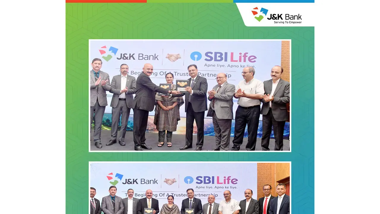 J&K Bank partners with SBI Life to expand life insurance offerings (Photo/@JandKBank) J&K Bank partners with SBI Life to expand life insurance offerings (Photo/@JandKBank)