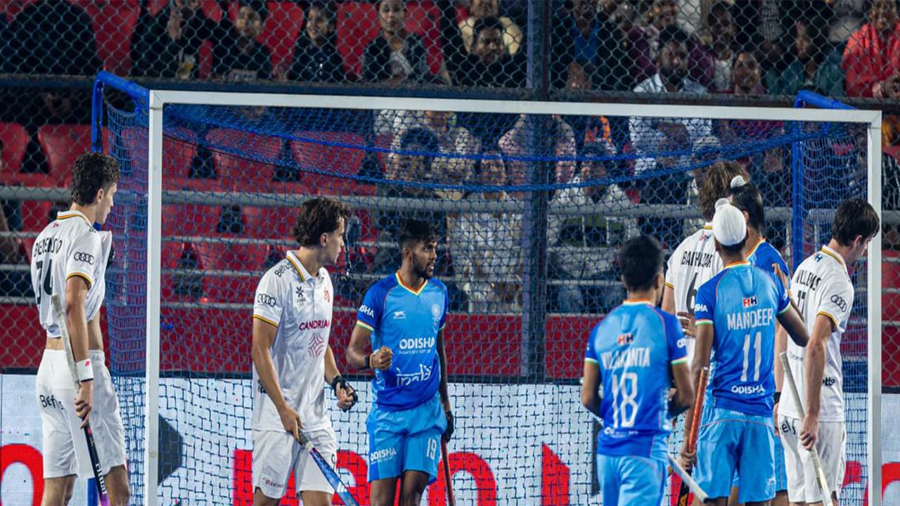 India and Belgium players in action (Photo: Hockey India) India and Belgium players in action (Photo: Hockey India)