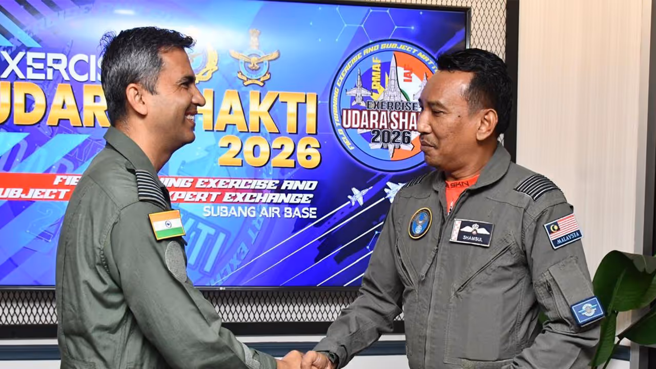 India, Malaysia commence bilateral exercise Udara Shakti 2026 at Subang Air Base (Photo/X/@IAF_MCC) India, Malaysia commence bilateral exercise Udara Shakti 2026 at Subang Air Base (Photo/X/@IAF_MCC)