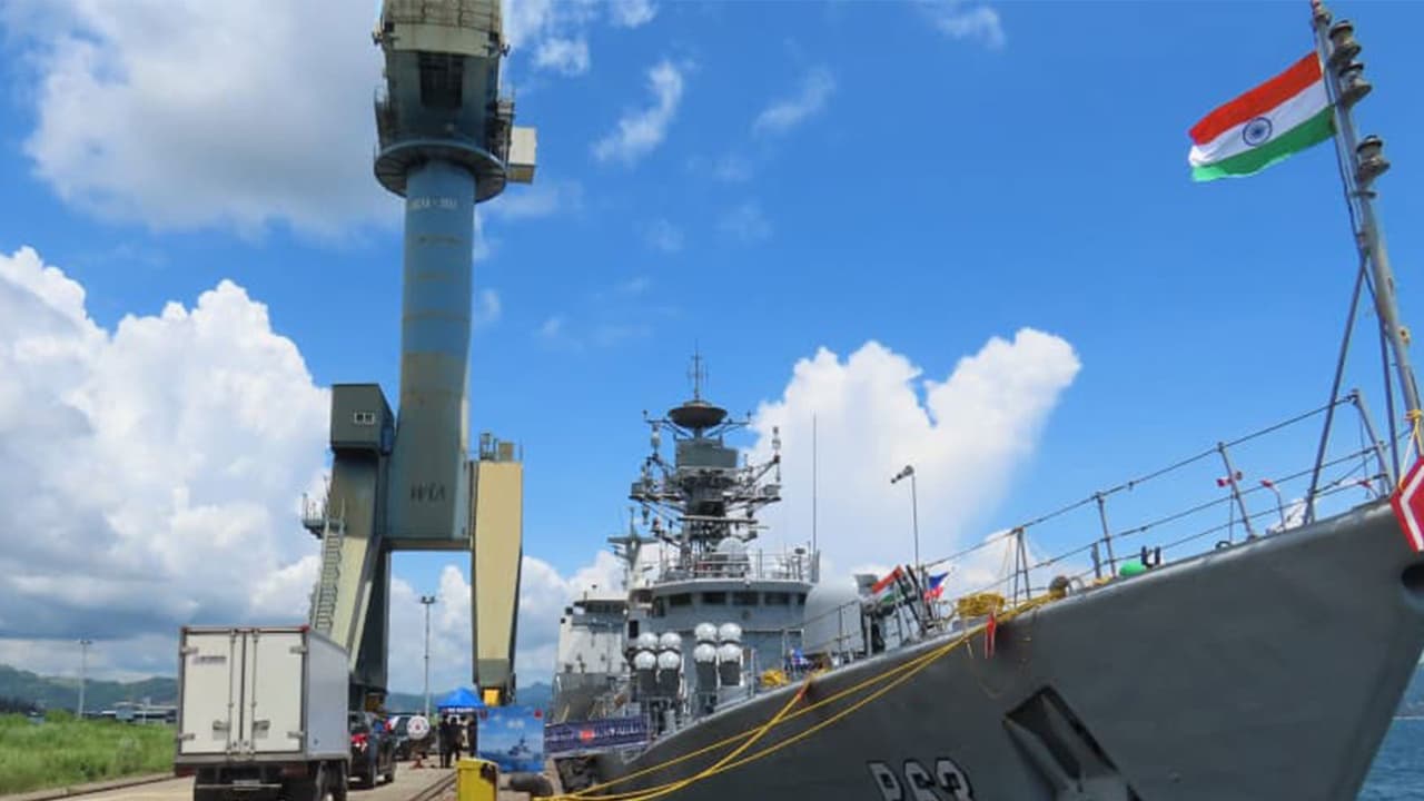 Indian Naval Ship arrives at Subic Bay in the Philippines (Photo/IndianNavy) Indian Naval Ship arrives at Subic Bay in the Philippines (Photo/IndianNavy)