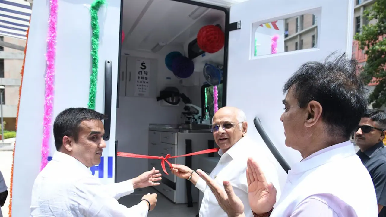 Gujarat launches 51 two wheeler mobile health units for tribal areas (Photo/Gujarat CMO) Gujarat launches 51 two wheeler mobile health units for tribal areas (Photo/Gujarat CMO)