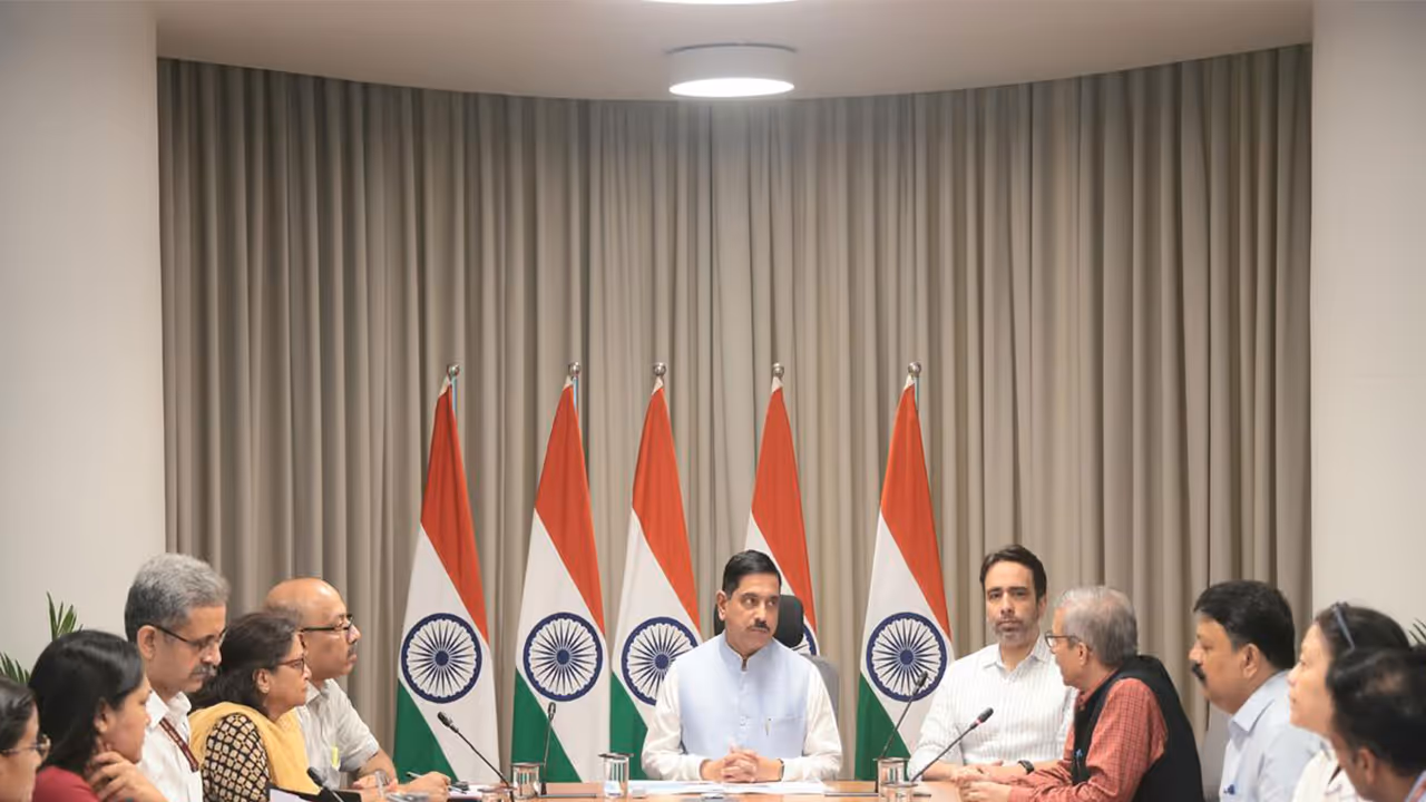 Newly appointed Union Education Minister Prahlad Joshi (Photo/Education Ministry) Newly appointed Union Education Minister Prahlad Joshi (Photo/Education Ministry)