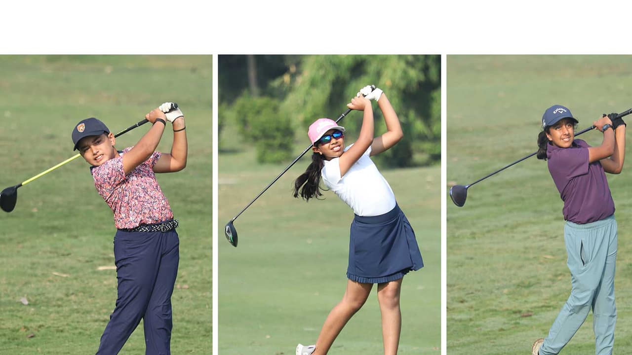 Nihal Cheema, Aadya Kaushal and Aahana Shrivastava at US Kids Golf New Delhi Tour (Image: US Kids Golf) Nihal Cheema, Aadya Kaushal and Aahana Shrivastava at US Kids Golf New Delhi Tour (Image: US Kids Golf)