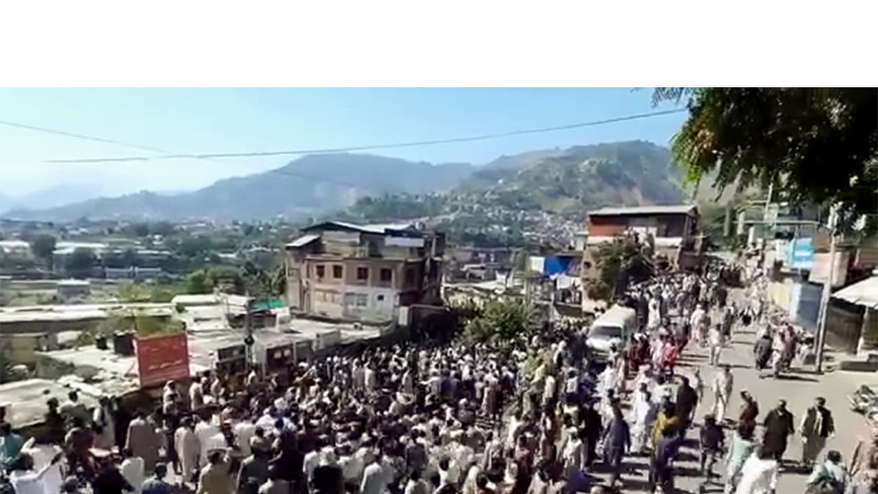Thousands of people protest in Pakistan occupied Jammu and Kashmir (File Photo/ANI) Thousands of people protest in Pakistan occupied Jammu and Kashmir (File Photo/ANI)