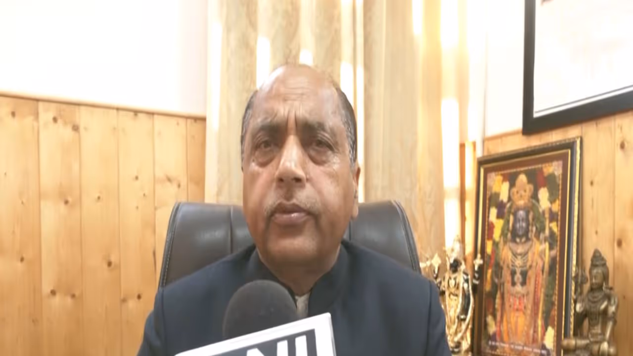Former Himachal Pradesh Chief Minister and Leader of Opposition Jairam Thakur (Photo/ANI)
