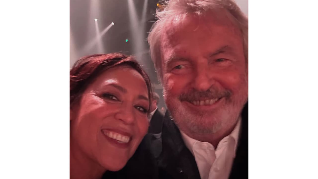 Sam Neill with Kate Ceberano (Photo/instagram/@samneilltheprop) Sam Neill with Kate Ceberano (Photo/instagram/@samneilltheprop)