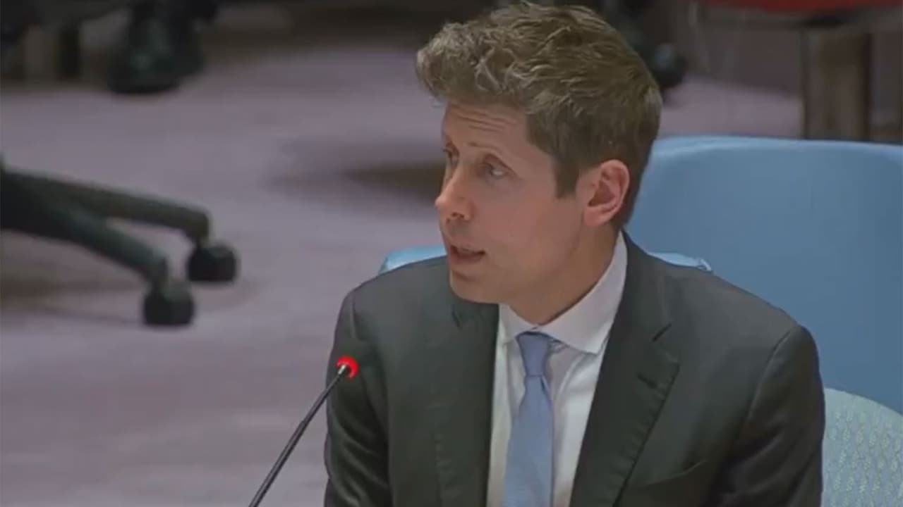 Sam Altman at the UN General Assembly (Photo/UNWebTV) Sam Altman at the UN General Assembly (Photo/UNWebTV)