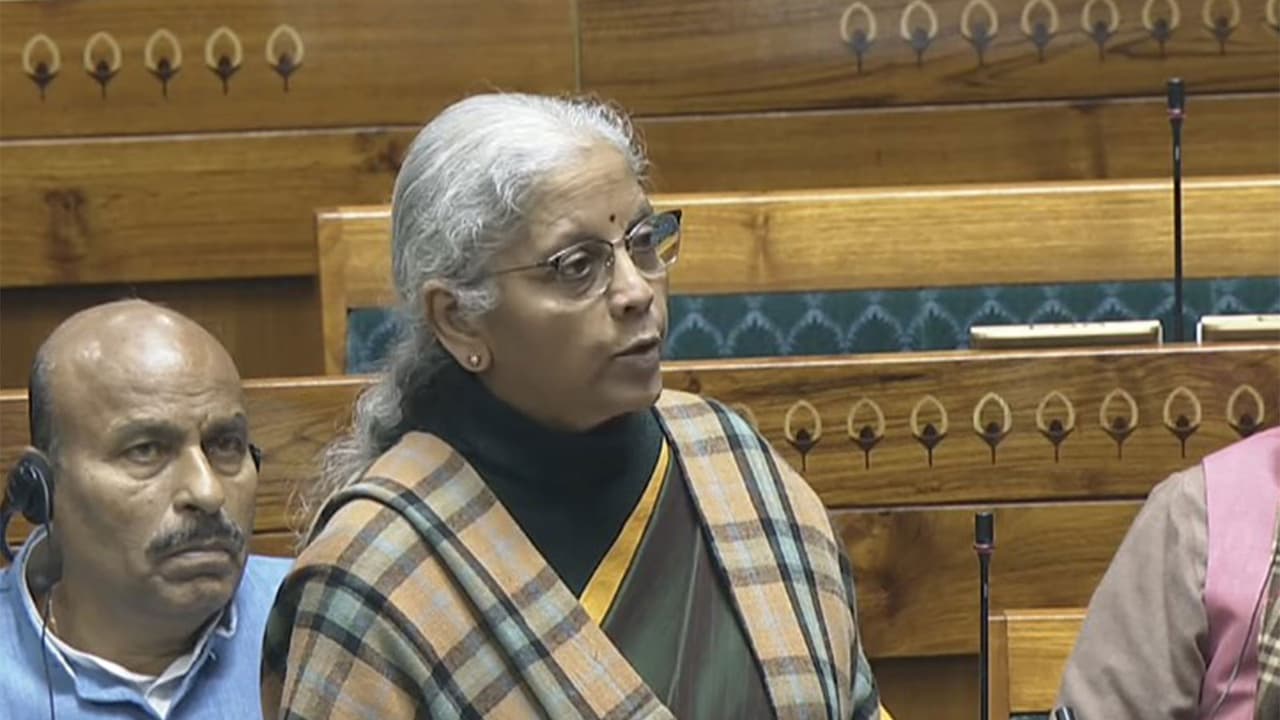 Finance Minister Nirmala Sitharaman (Image/Sansad TV) Finance Minister Nirmala Sitharaman (Image/Sansad TV)