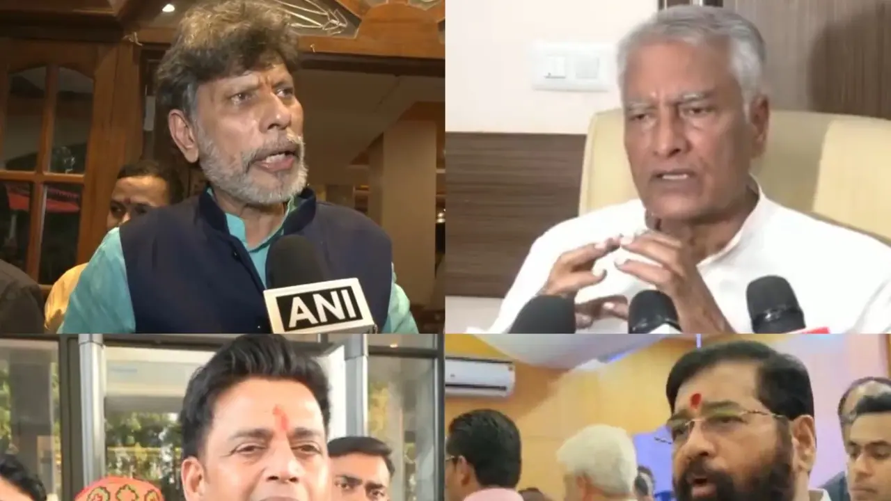 BJP leaders Kiran Singh Deo, Sunil Jakhar, Ravi Kishan, and Eknath Shinde(Photo/ANI) BJP leaders Kiran Singh Deo, Sunil Jakhar, Ravi Kishan, and Eknath Shinde(Photo/ANI)