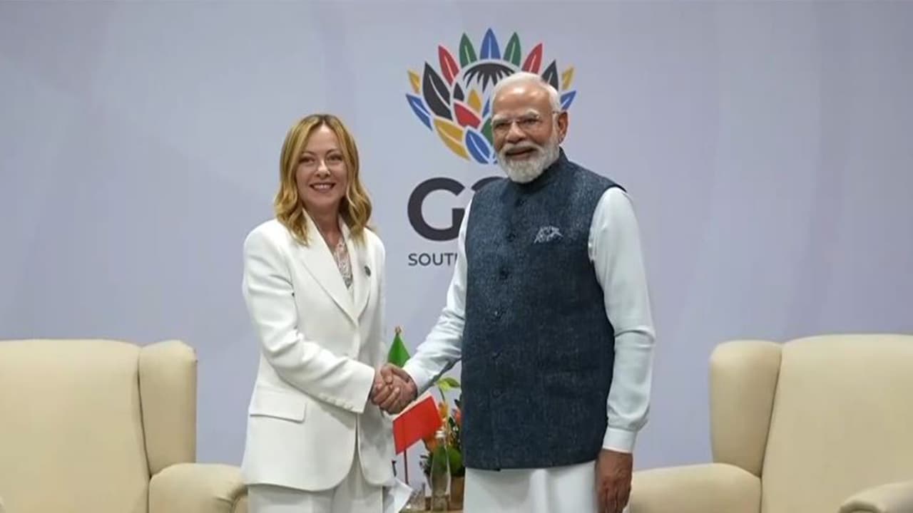 Italian PM Giorgia Meloni and PM Narendra Modi (Photo/ ANI DD) Italian PM Giorgia Meloni and PM Narendra Modi (Photo/ ANI DD)