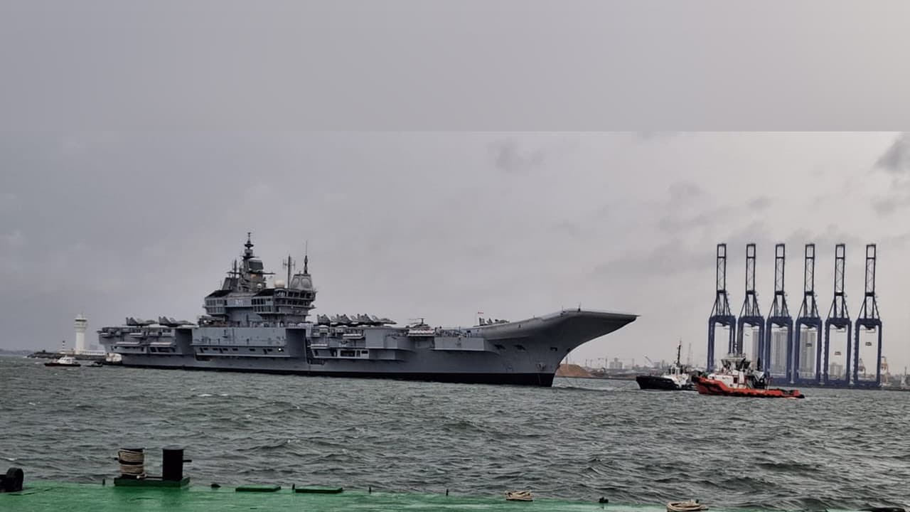 INS Vikrant in Sri Lanka (Photo/ X@IndiainSL) INS Vikrant in Sri Lanka (Photo/ X@IndiainSL)