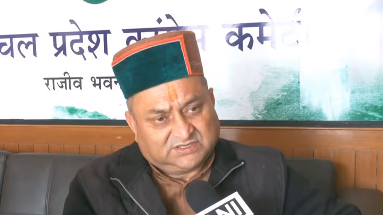 Newly appointed Himachal Pradesh Congress Committee (HPCC) president, Vinay Kumar (Photo/ANI)