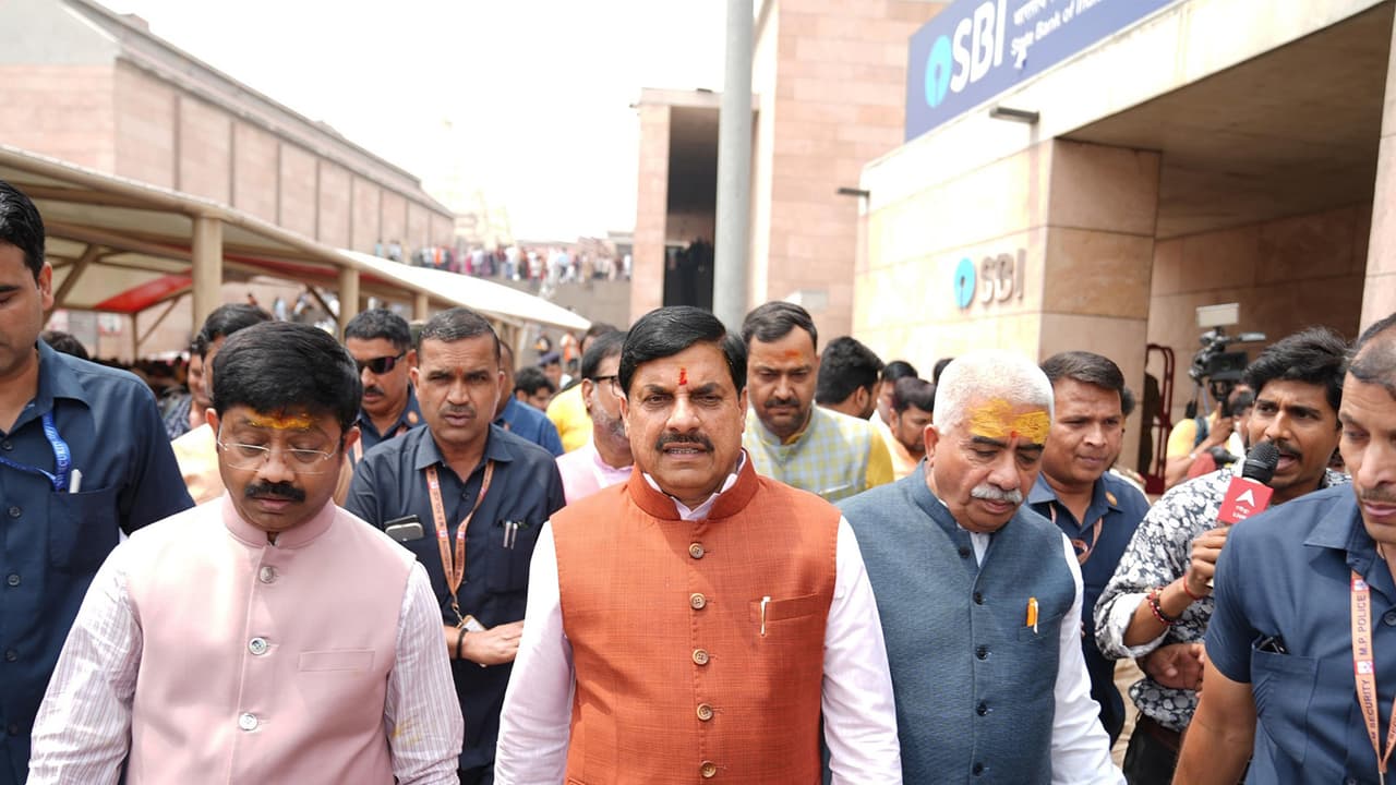 MP CM Mohan Yadav is visiting the Kashi Vishwanath Corridor (Photo/DPR) MP CM Mohan Yadav is visiting the Kashi Vishwanath Corridor (Photo/DPR)