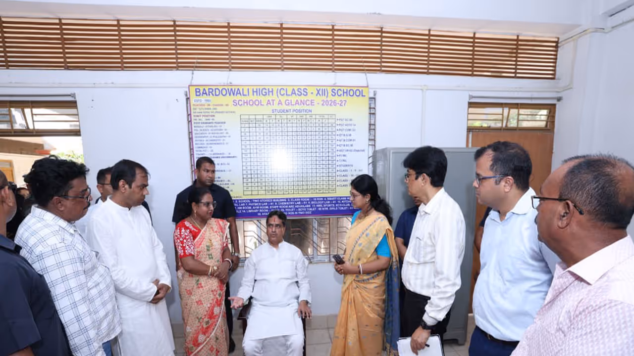 Tripura CM inspects government school, stresses quality education and better infrastructure (Photo/ANI) Tripura CM inspects government school, stresses quality education and better infrastructure (Photo/ANI)