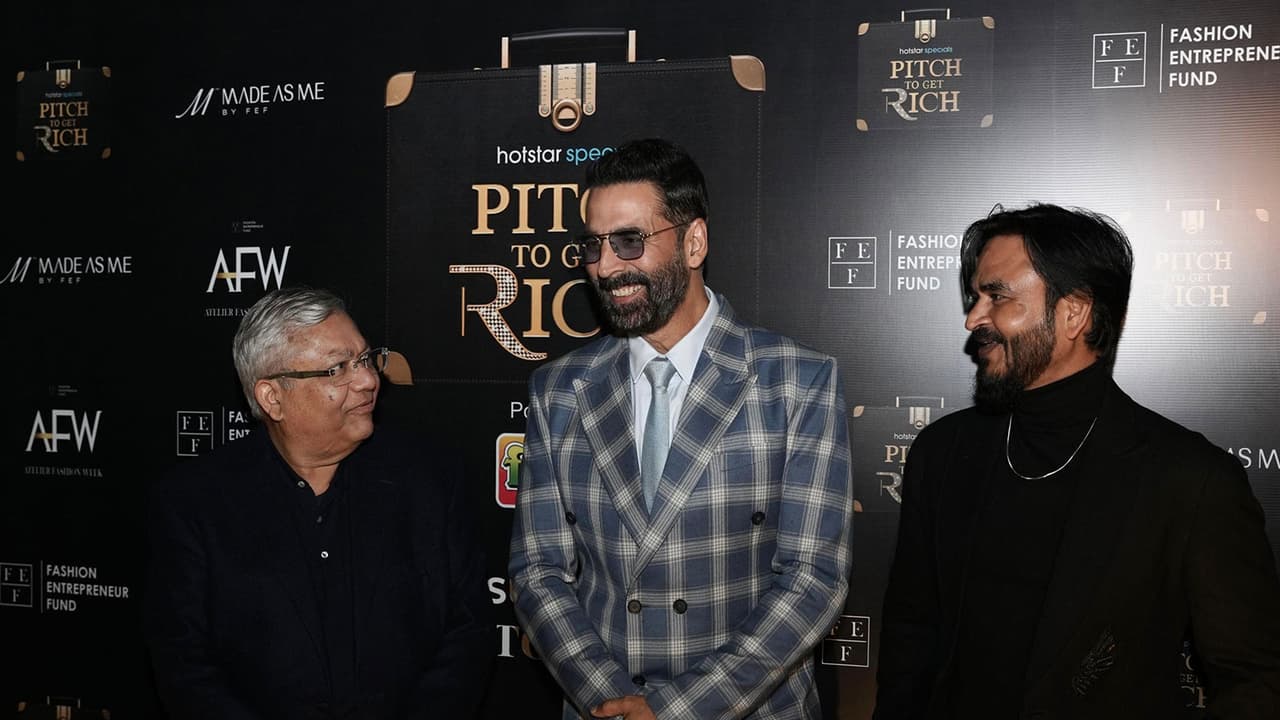Akshay Kumar at Pitch to get Rich success party (Photo/Instagram@FEF) Akshay Kumar at Pitch to get Rich success party (Photo/Instagram@FEF)