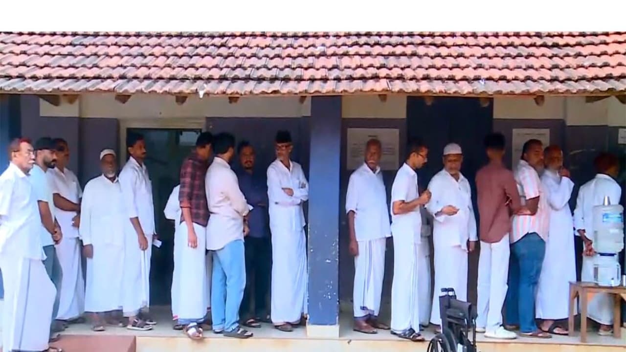 Voters queue up at Malappuram Municipality Ward 37 on December 11, 2025 (Photo/ANI) Voters queue up at Malappuram Municipality Ward 37 on December 11, 2025 (Photo/ANI)