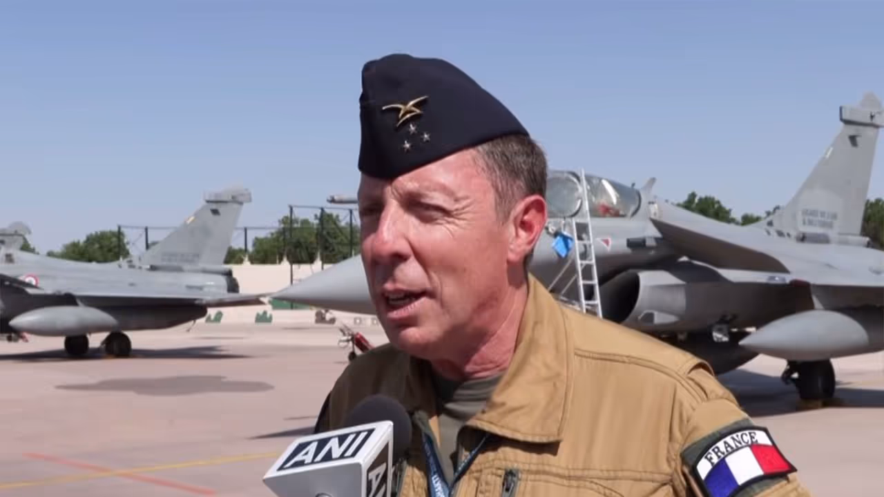 French Air Defence Deputy Commander Julien Sabene (Photo/ANI) French Air Defence Deputy Commander Julien Sabene (Photo/ANI)