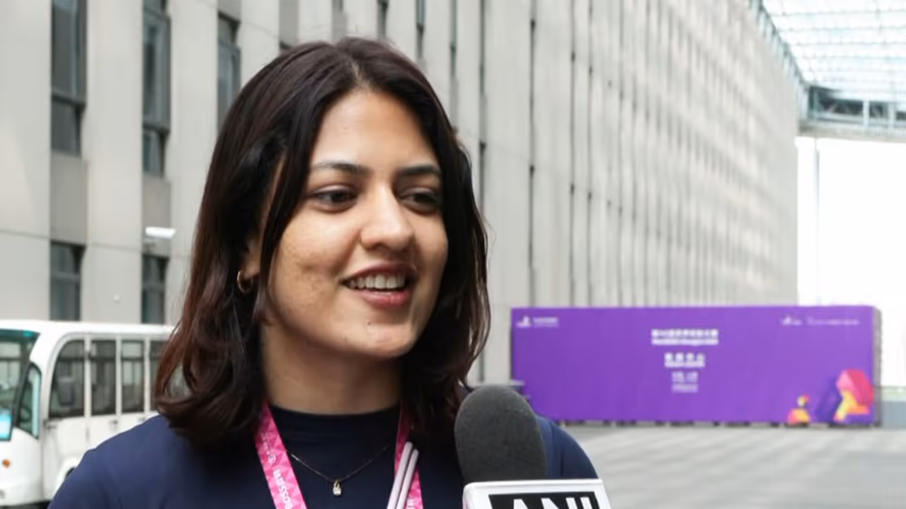 Bronze medallist Shweta Ratanpura (Photo/ANI) Bronze medallist Shweta Ratanpura (Photo/ANI)