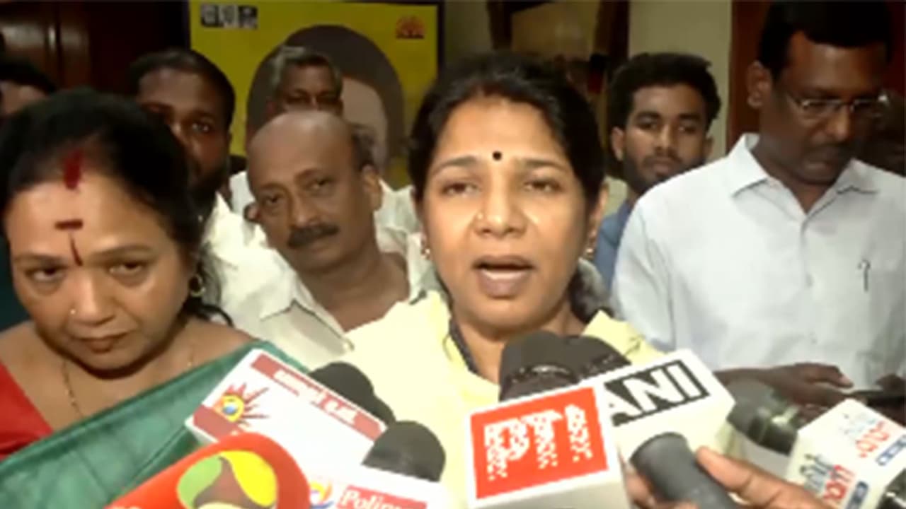 DMK MP Kanimozhi Karunanidhi (Photo/ANI) DMK MP Kanimozhi Karunanidhi (Photo/ANI)