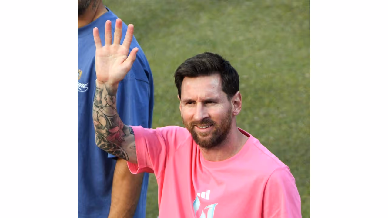 Football legend Lionel Messi at Arun Jaitley Stadium, in New Delhi during his G.O.A.T. India Tour 2025 (File Photo/ANI) Football legend Lionel Messi at Arun Jaitley Stadium, in New Delhi during his G.O.A.T. India Tour 2025 (File Photo/ANI)