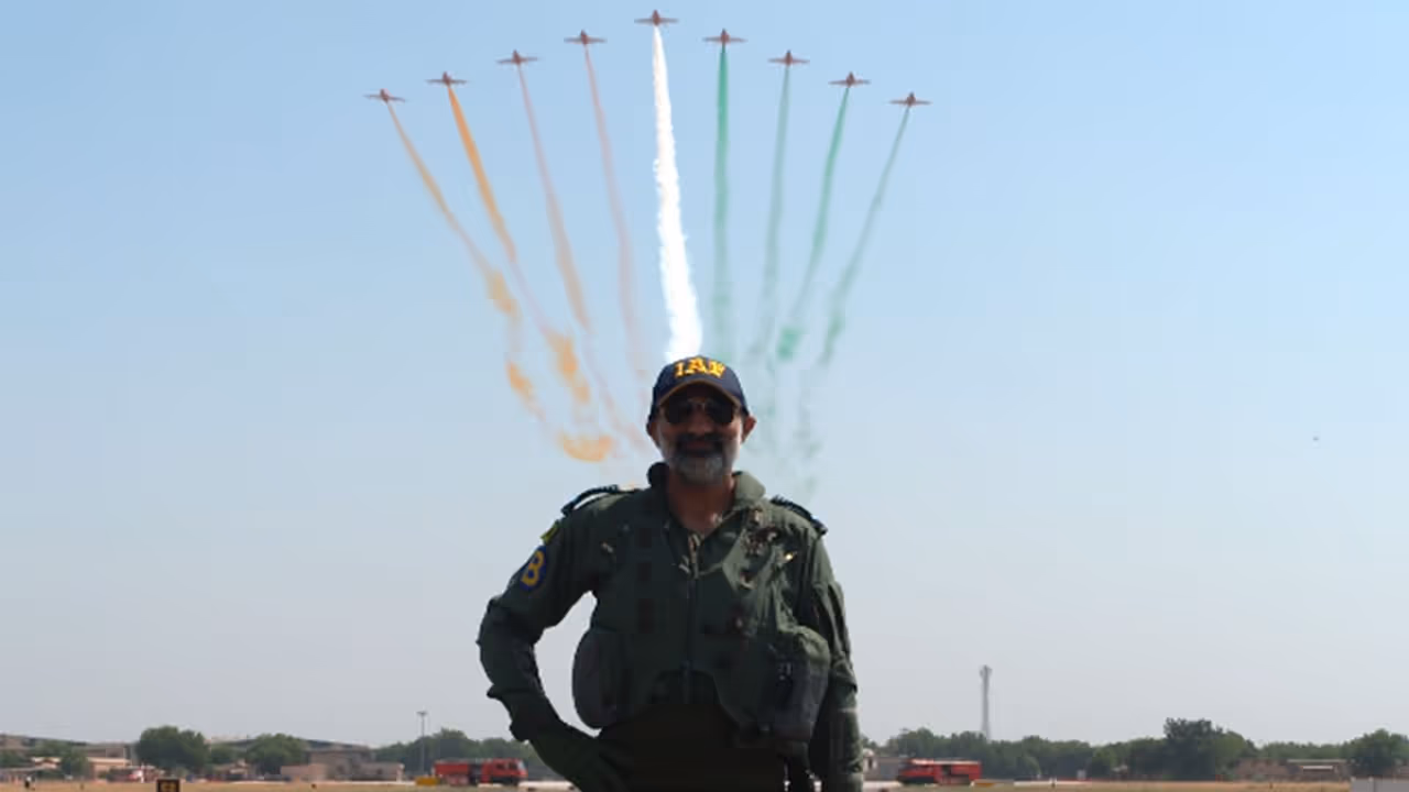 IAF Chief AP Singh after his final sortie (Photo/X/@IAF_MCC) IAF Chief AP Singh after his final sortie (Photo/X/@IAF_MCC)