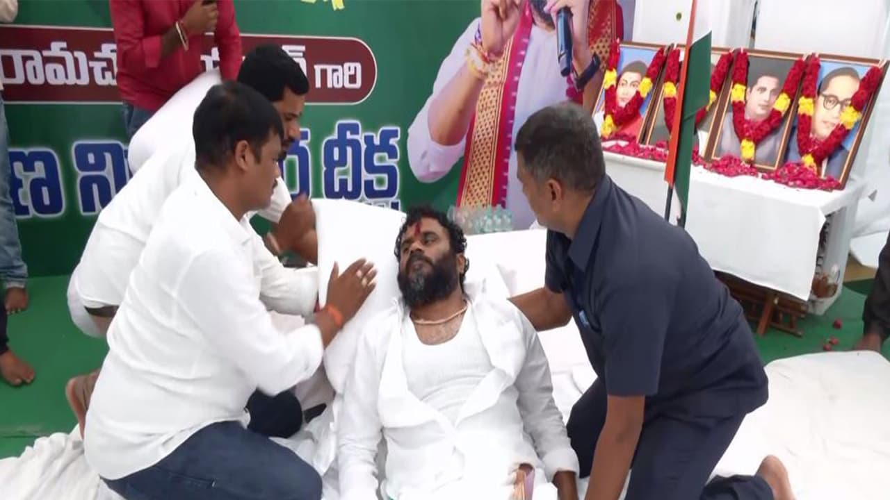 BCY chief Ramachandra Yadav announces hunger strike (Photo/ANI) BCY chief Ramachandra Yadav announces hunger strike (Photo/ANI)
