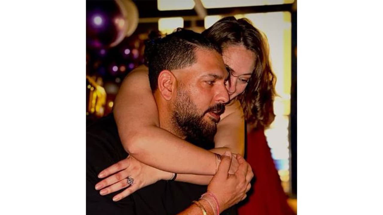 Yuvraj Singh and his wife Hazel (Image source: Yuvraj's Instagram) Yuvraj Singh and his wife Hazel (Image source: Yuvraj's Instagram)