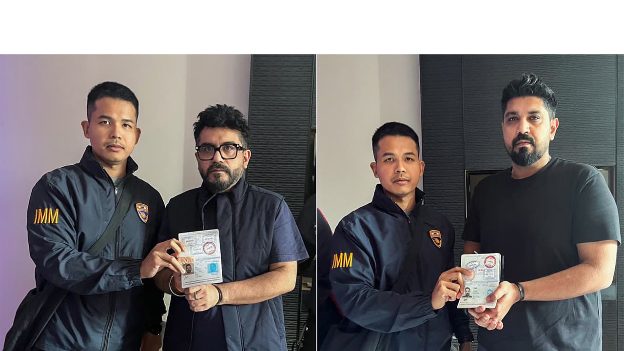 Luthra brothers Gaurav and Saurabh in detention in Thailand (Photo/ANI) Luthra brothers Gaurav and Saurabh in detention in Thailand (Photo/ANI)