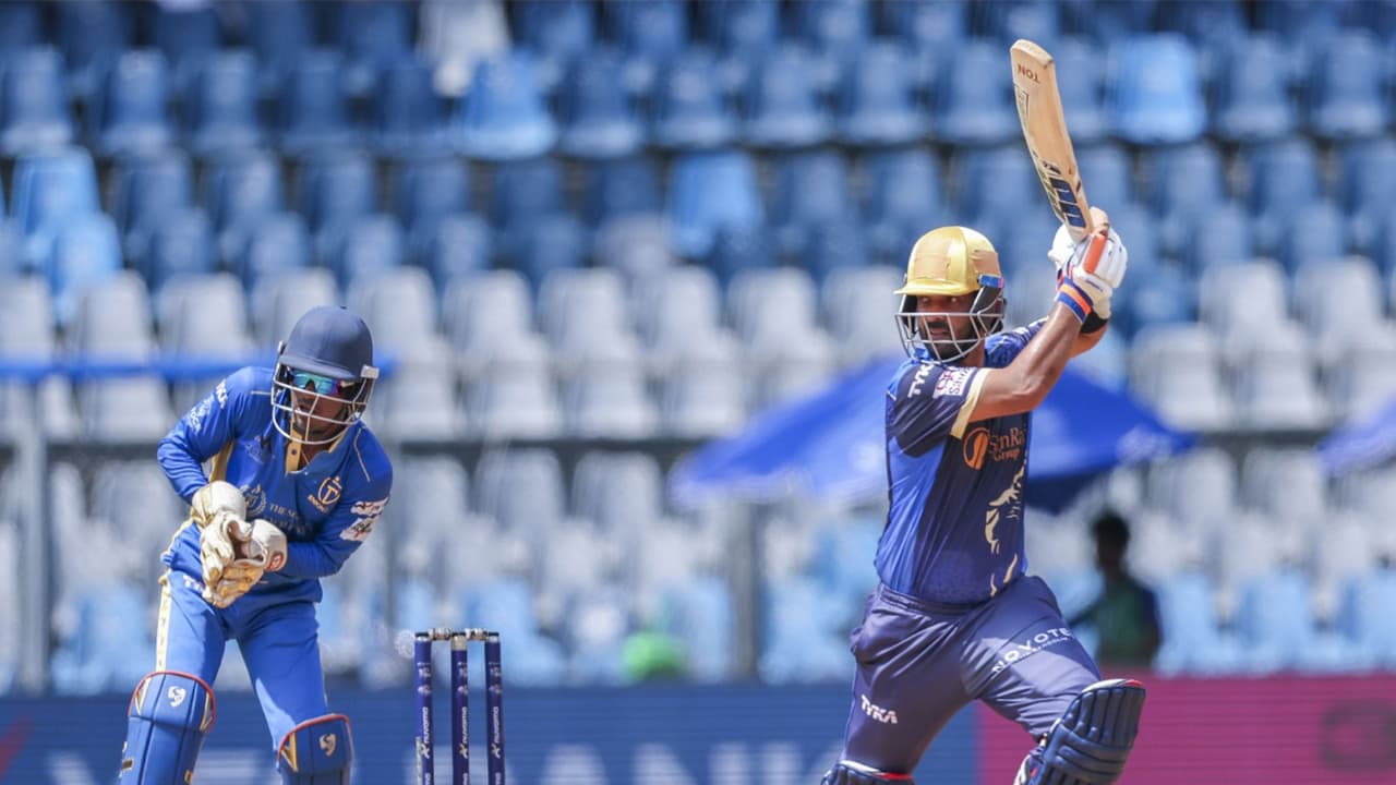 Ajinkya Rahane batting (Photo: Mumbai T20 League) Ajinkya Rahane batting (Photo: Mumbai T20 League)