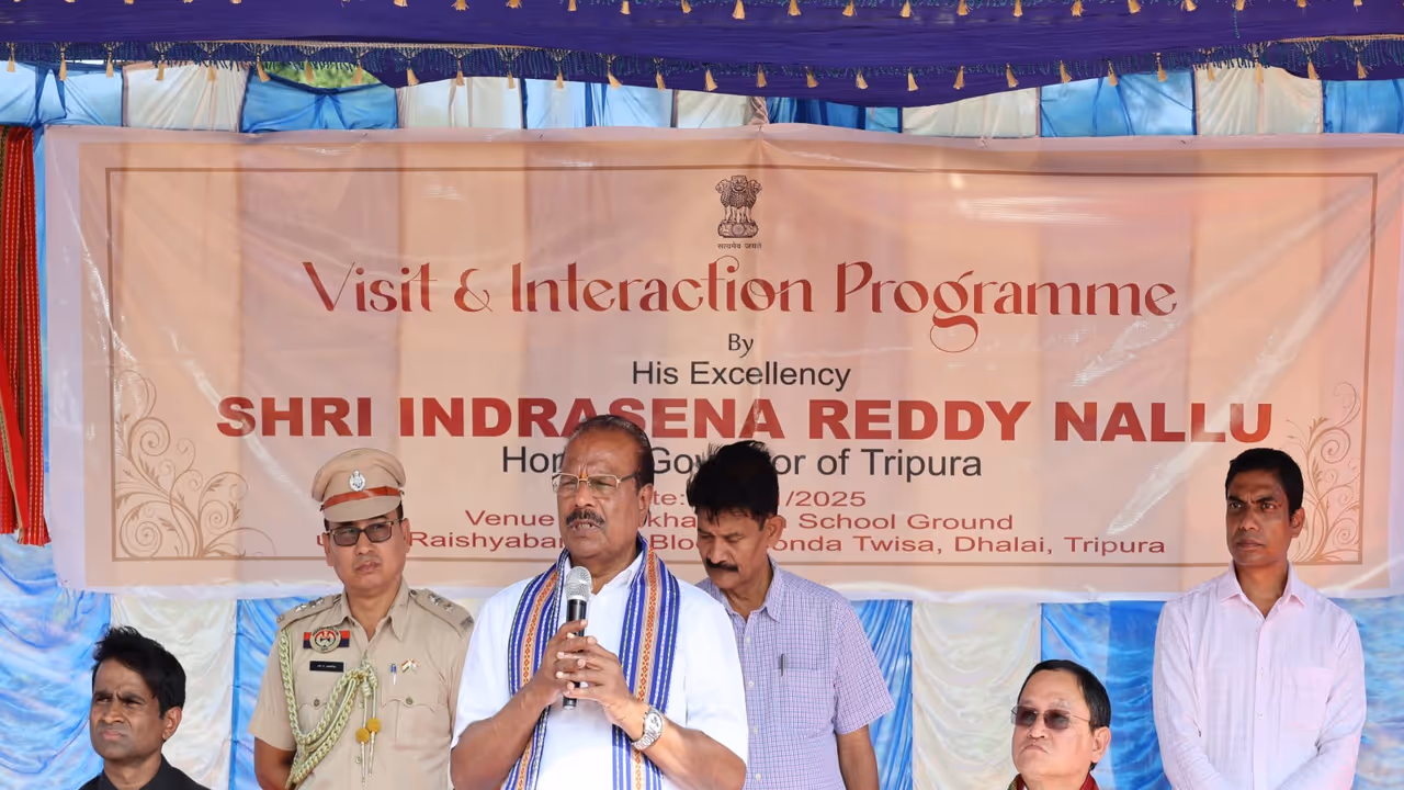 Tripura Governor visits Dhalai border village (Photo/X@TripuraGovernor) Tripura Governor visits Dhalai border village (Photo/X@TripuraGovernor)