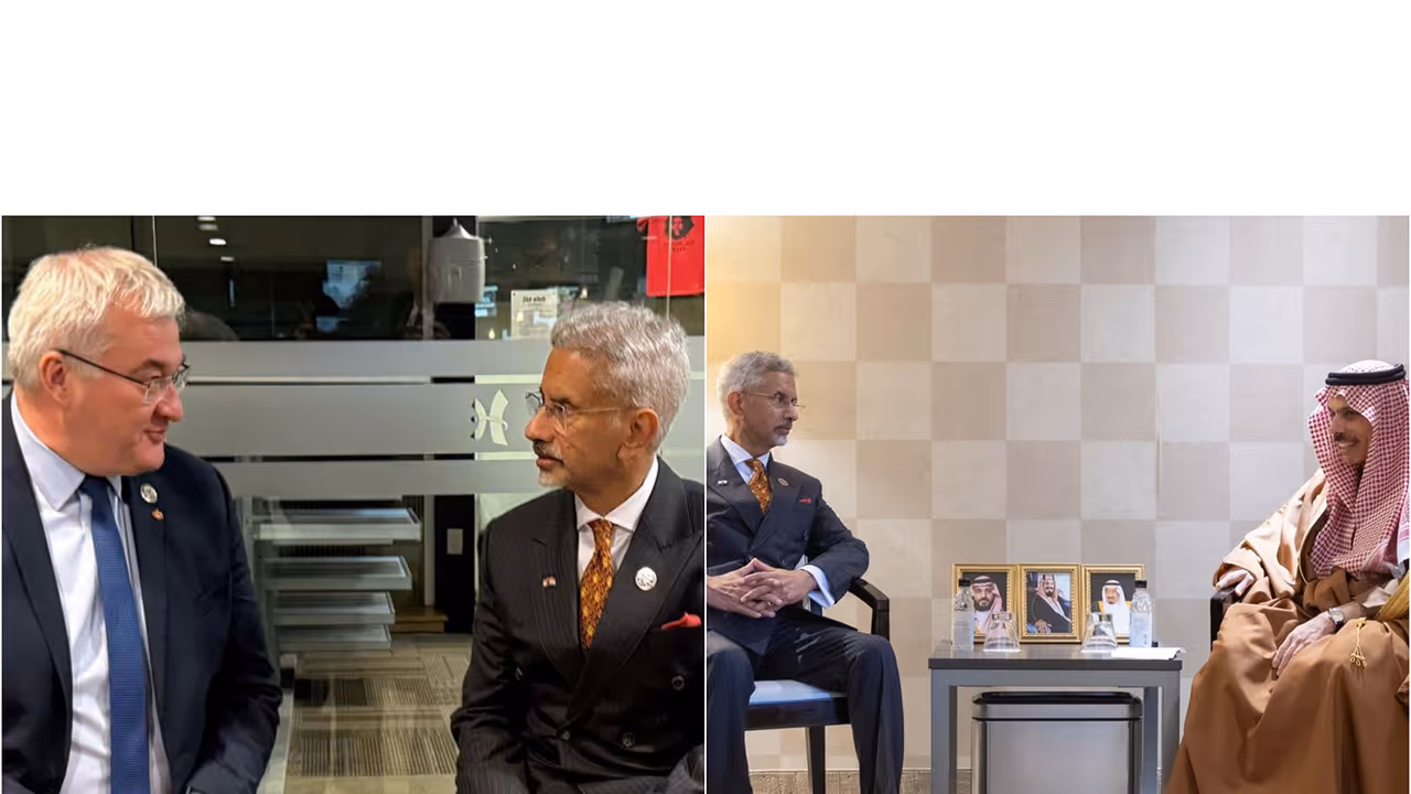 EAM Jaishankar meets Ukrainian FM Sybiha and Saudi Foreign Minister Faisal bin Farhan (Photo/X@DrSJaishankar)